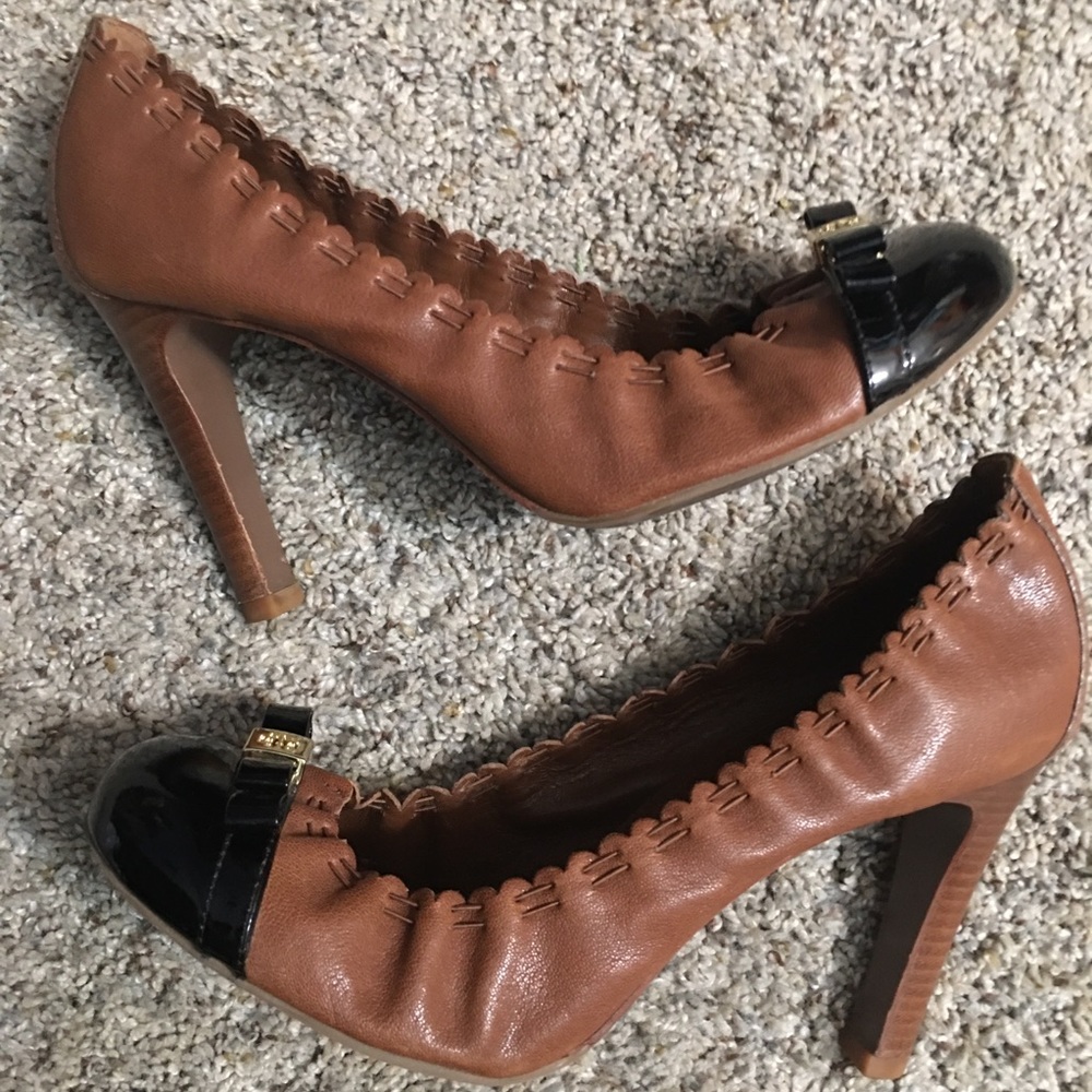 Tory Burch Leather Heels 8.5M